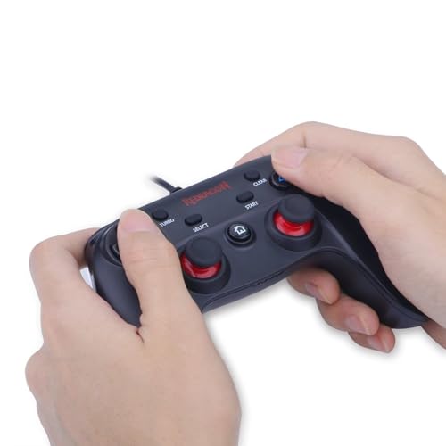 Controle Gamer Redragon Saturn Preto USB com Vibração G807 glide
