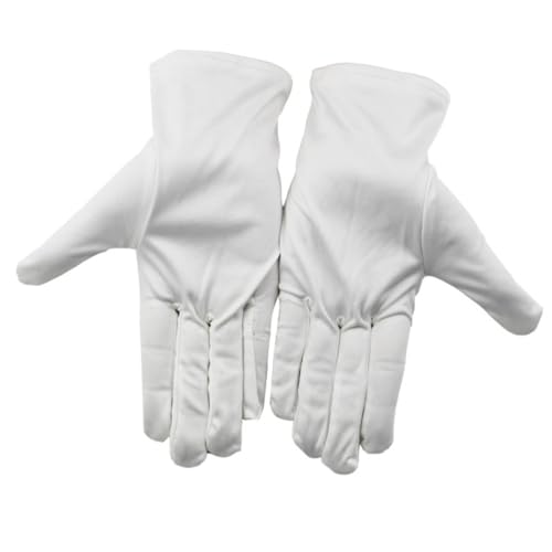 Guantes blancos de fibra ultrafina para mejoras del hogar y teñido de cabello en casa