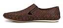 MACTREE Men's Premium Cut-Out PU Roman Sandals and Floaters/Loafers (Brown, Numeric_6) gallery image