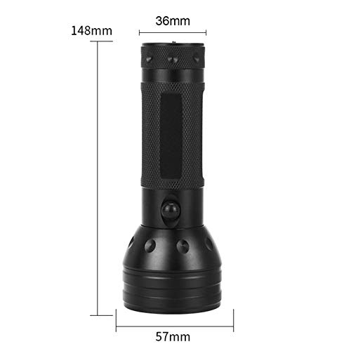 Henniu Lanterna UV Luz Negra 51 LED 395nm Luz Negra Detector de Urina para Animais de Estimação para