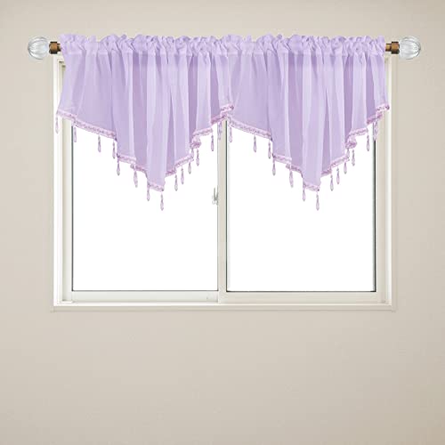 Evita miradas indiscretas con Yitexin window treatment valance de algodon 8