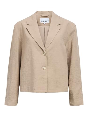 Blazer Noos Object Objrini Femme veste de costume noire cintrée chic et tendance mode