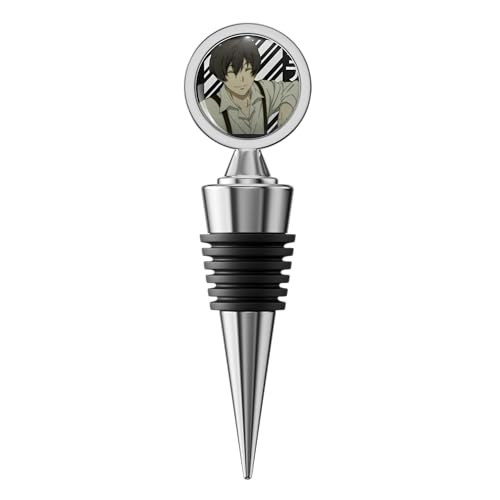 Angelo Lagusa Avilio Bruno Stainless Steel Wine Stopper – Airtight Reusable Bottle Plug for Wine, Champagne, and Liquor Bottles
