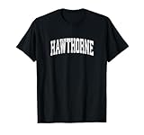 Hawthorne New Jersey NJ Vintage Athletic Sports Design T-Shirt