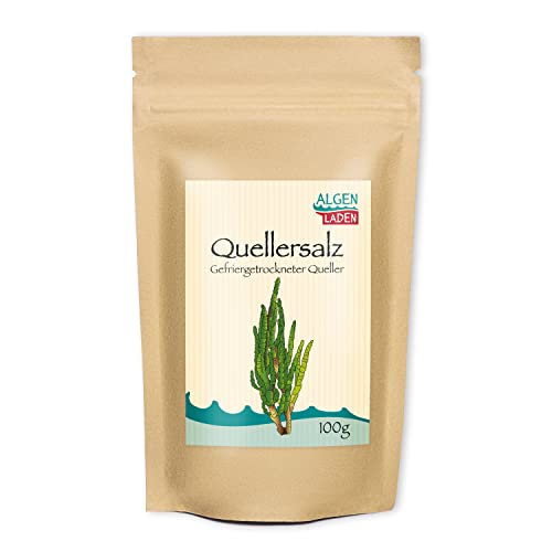 ALGENLADEN Quellersalz - 100g | Gemüse aus dem Meer | Salicornia als Gewürz | Alternative für Salz | Vegan Cover