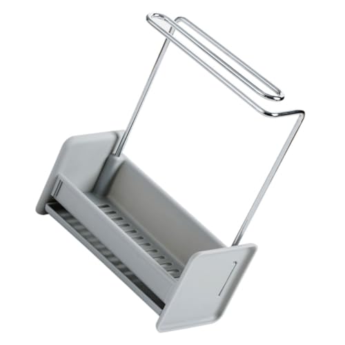 UTHCLO Soporte para Paños de Cocina Gris sin Taladro, Escurridor de Platos para Fregadero, Estante Organizador Rejilla de Drenaje para Esponjas y Utensilios de Cocina