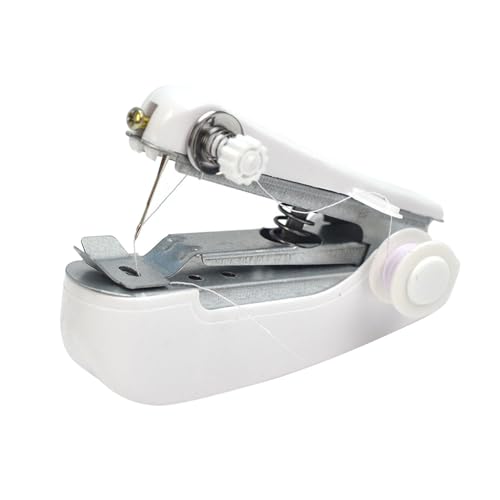 Práctica máquina de alcantarillado portátil, máquina de coser de mano, máquina manual de mano para viajes de negocios, dormitorio y hogar para viajes de negocios, dormitorio y hogar