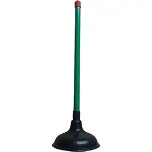 Vararo Heavy Duty Toilet Plunger Clogged, Unclog Sink Flange for Bathrooms, Kitchens, Sinks, Baths or Drain Cleaner Effortless Solid Handle-Unclogs drains Better Than Toilet Plunger (Pack of 1)