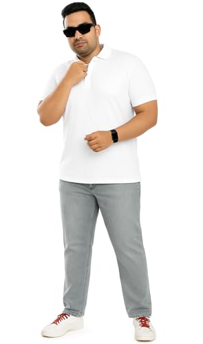 Image of Pluss Tribe - Plus Size Jeans for Men - Denim Jeans - Ideal for Casual, Office Available Sizes : 40 to 52