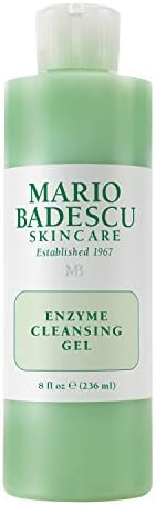 Mario Badescu Enzyme Cleansing Gel for All Skin Types| Oil-Free Face Wash with Grapefruit & Papaya Extract | Remove Excess Oil & Surface Impurities 8 Fl Oz