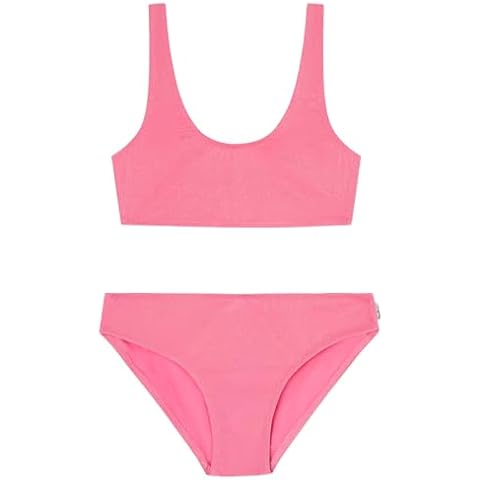 Pepe Jeans Girls' Lurex Bikini Set, Pink Cover