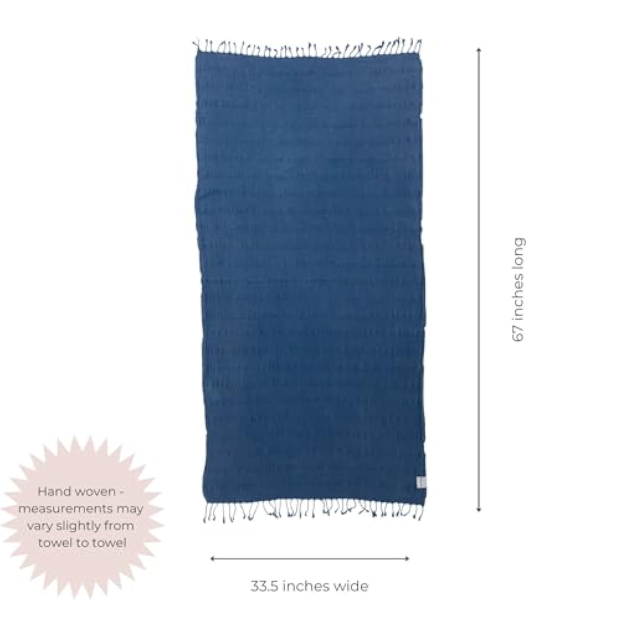 Stonewashed Turkish Towel, Thin & Absorbent