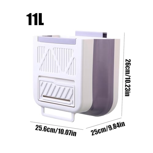 Papelera de cocina suspendida y compacta para ganar espacio en apartamentos y dormitorios 6