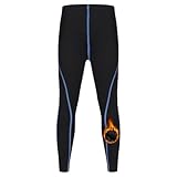 Blaward Boys Thermal Leggings Compression Pants Fleece Base Layer Underpants Cold Weather Underwear Bottoms for Ski Soccer