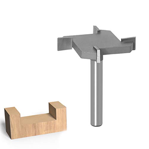Baorder Fraise à toupie CNC à 4 bords - Tige de 6 mm - Pour rabotage et travail du bois - Outils de découpe Cover