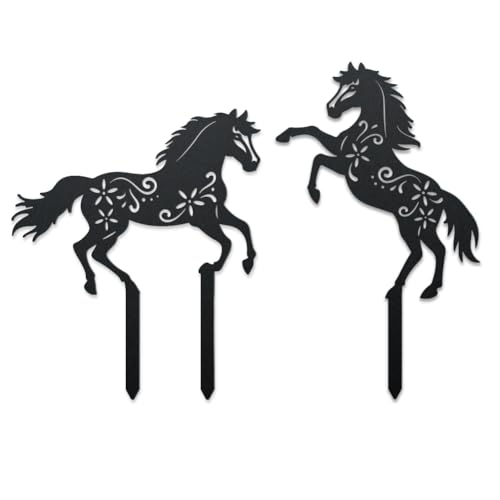 WADORN 2 Stück Dekorative Gartenstecker Aus Metall In Form Eines...