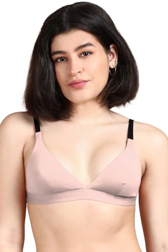 Image of &Circus PureSoft True Fit Triangle Non Padded Bra for Women | Deep Neck Plunge Bra for Women | Triangle Low Coverage Bra