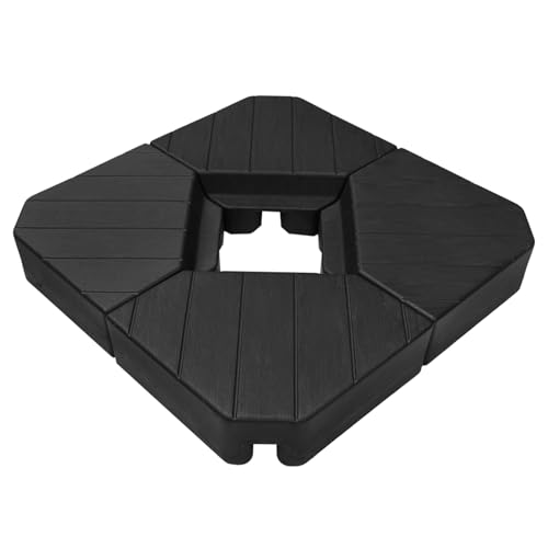 C-Hopetree 229lb Heavy Duty Base Weights Stand for Offset Cantilever Outdoor Patio Umbrella, 4 Piece Set, Black