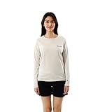 ロングTシャツ 長袖 丸首 綿100% cotton USA ガーメントウォッシュ 刺繍 スクリプトロゴ ロングスリーブTシャツ ウィメンズベーシック CW-X407-810-L