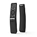 MOSHOU Funda Mando TV Samsung Compatible con Samsung UHD 8K 4K Smart TV RMCSPR1BP1/BN59-01312A/BN59-01312Q Remote Carcasa Antideslizante Funda Protectora de Silicona(Negro)