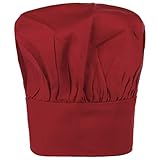 Marcas: Exner Gorro de Cocinero Bistro (talla única - rojo)
