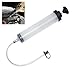 CNWOOAIVE 500ml Jeringa de Succión de Aceite, Extractor de Bomba de Manguera de Transferencia de Fluido 500 ml