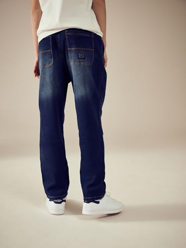 NEXT Jungen Jersey-Jeans im Loose Fit Indigoblau 110