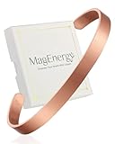 MagEnergy Kupferarmband Herren Damen – 100% Reines Kupfer Armband, Flexibel Einstellbar, Modisches Handgemachtes Schmuckstück mit Geschenkbox (mattes Ölfinish)