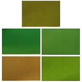 GANAZONO 5pcs Artificial Turf Fake Grass Mat for Landscaping Miniature Garden...