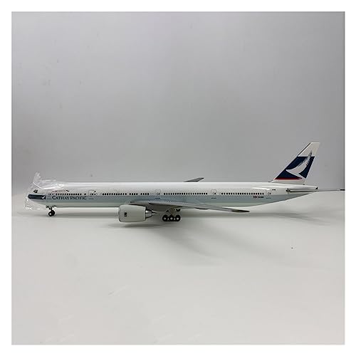 Modelo de avión Cathay Pacific B777-300 a escala 1:200 réplica coleccionable de ABS con base CLMJHG