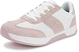 WHITIN Women's Zero Drop Wide Toe Box Road Running Tennis Shoes Size 11 Cross Training Sports Casual Athletic Walking Sneakers for Female Pink 43