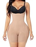 Lover-Beauty Back Fat Shapewear for Women Tummy Control Full Body Shaper Seamless Faja Compression Garment, Beige, XL/XXL