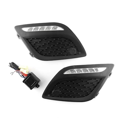XCZPRKMXY LED DRL Daytime Running Light Front Driving Fog Lamps Assembly Compatible with Volvo XC60 2008 2009 2010 2012 2013 2014 2015 2016 2017