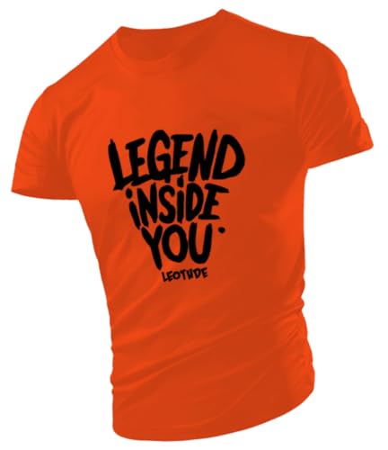 Image of LEOTUDE Men's Regular Fit Half Sleeve Round Neck Cottonblend Tshirt (Color Black)