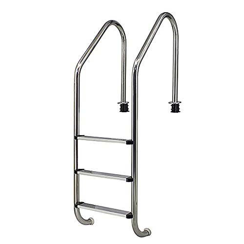 Baranda para piscina de acero inoxidable 3 peldaños miniatura 1