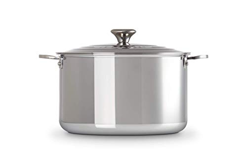 Caldeirão de Aço Inox Stock Pot 3-Ply Le Creuset 28CM