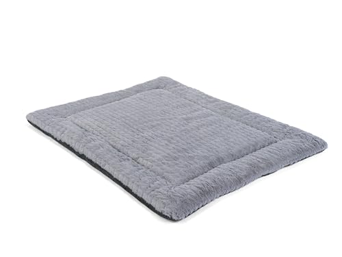 TrendPet Hundedecke Heaven gefütterte Liegedecke, Wendedecke für Hunde und Katzen, Grau (75x55cm)