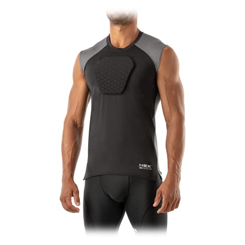 McDavid Chest Protector Baseball Heart Guard Sternum Protection for Adults. Compression Shirt with HEX Padded Shirt4