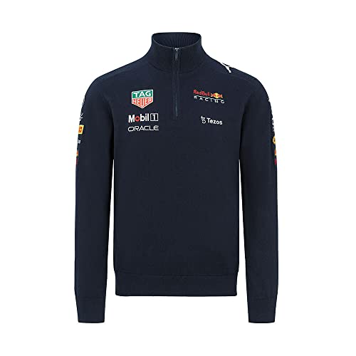 Red Bull Racing - Official Formula 1 Merchandise - 2022 Team 1/2 Zip Sweatshirt - Men - Navy - 3XL