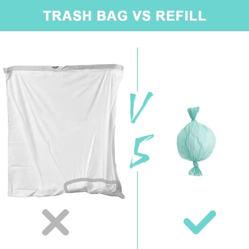 Image of Diaper Disposal Liner Refills Compatible with Janibell Akord 330 Series Adult Diaper System, Lightly Scented,Pack of 4
