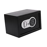 Colaxi Safes Box Mini Security Case Keypad Lock Steel Portable Cabinet Safes Digital Security Lock Box for Money Jewelry Personal