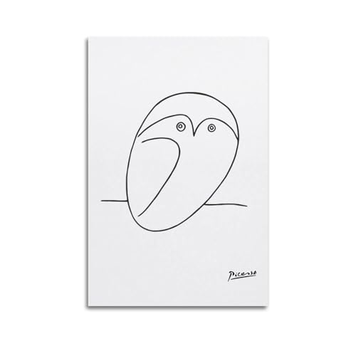 Impression toile Pablo Picasso Petite chouette decoration murale grand format
