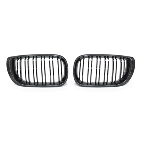 Parrilla delantera exclusiva Double Line Carbon para modelos Serie 3 E46 4D 318i a 330i
