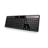 Logitech K750 Teclado Solar Inalámbrico, Disposición QWERTY Pan Nordic, Negro