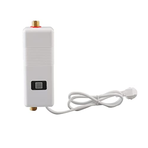 Preisvergleich Produktbild Lfhelper Mini Elektrische Durchlauferhitzer3500W Elektro-Warmwasserbereiter mit LCD Untertischgerät für Küchenspüle + Waschbecken , 220V 20-50 Schnelle Erwärmung Konstante Temperatur für Küche Bad