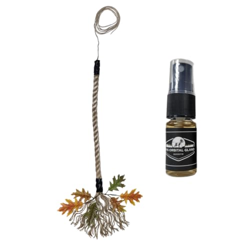 BuckStik Buck Rope Rope Mock Scrape | Kit Rigid Deer Rope with Artificial Leaves & Pure Preorbital Gland | Deer Hunting Attractant | Deer Hunting Gear | Bow Hunting | Mock Scrapes forWhitetail Deer