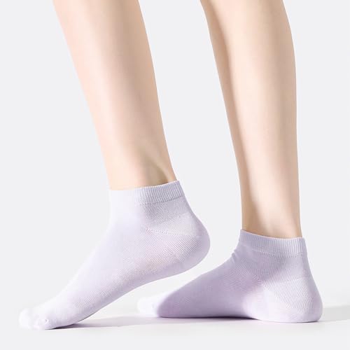 Image of Wildarms Women's Ankle Socks - No Show Invisible Ultra-Thin Breathable Cotton Casual Socks for Sneakers & Everyday Wear