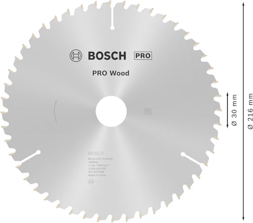 Bosch Accessories Bosch Professional 1x Kreissägeblatt Optiline Wood (Sägeblatt für Holz, Ø 216 x 30 x 2,0 mm, 48 Zähne, Zubehör Kreissäge)