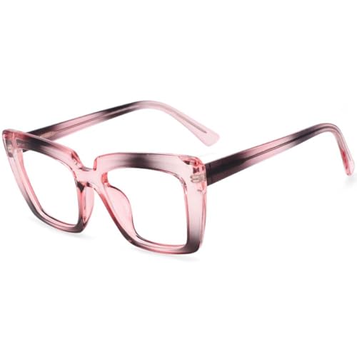 Lunettes de soleil irisées à monture large avec verres couvrants et reflets changeants