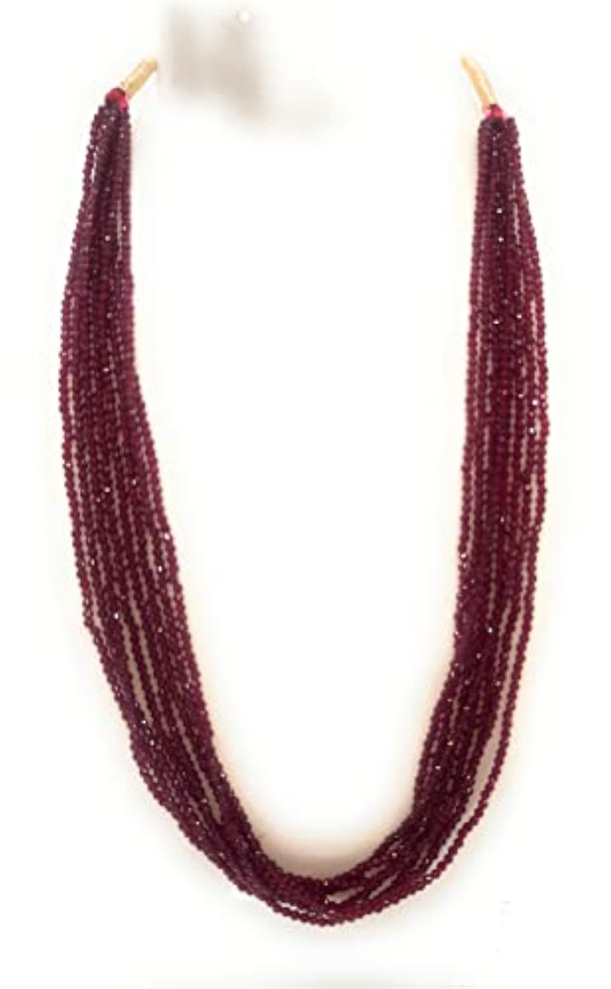 Women's Semi Precious Crystal Stone Multi-Layered Necklace